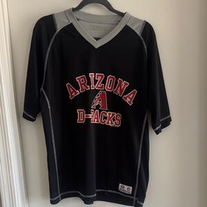 Arizona D-Backs Black and Gray Men's Short Sleeve Tee